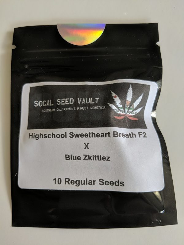 [SoCal Seed Vault] Blue Zkittlez x (High School Sweetheart Breath f2) – 10+ pack